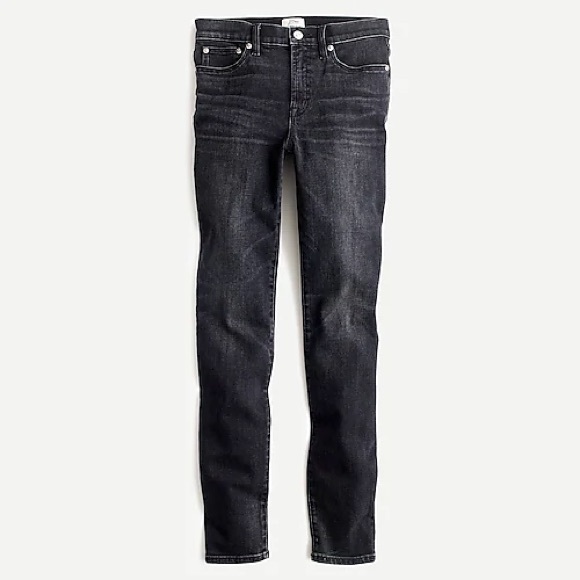 J Crew 9” High Rise Toothpick charcoal wash. - Picture 1 of 3